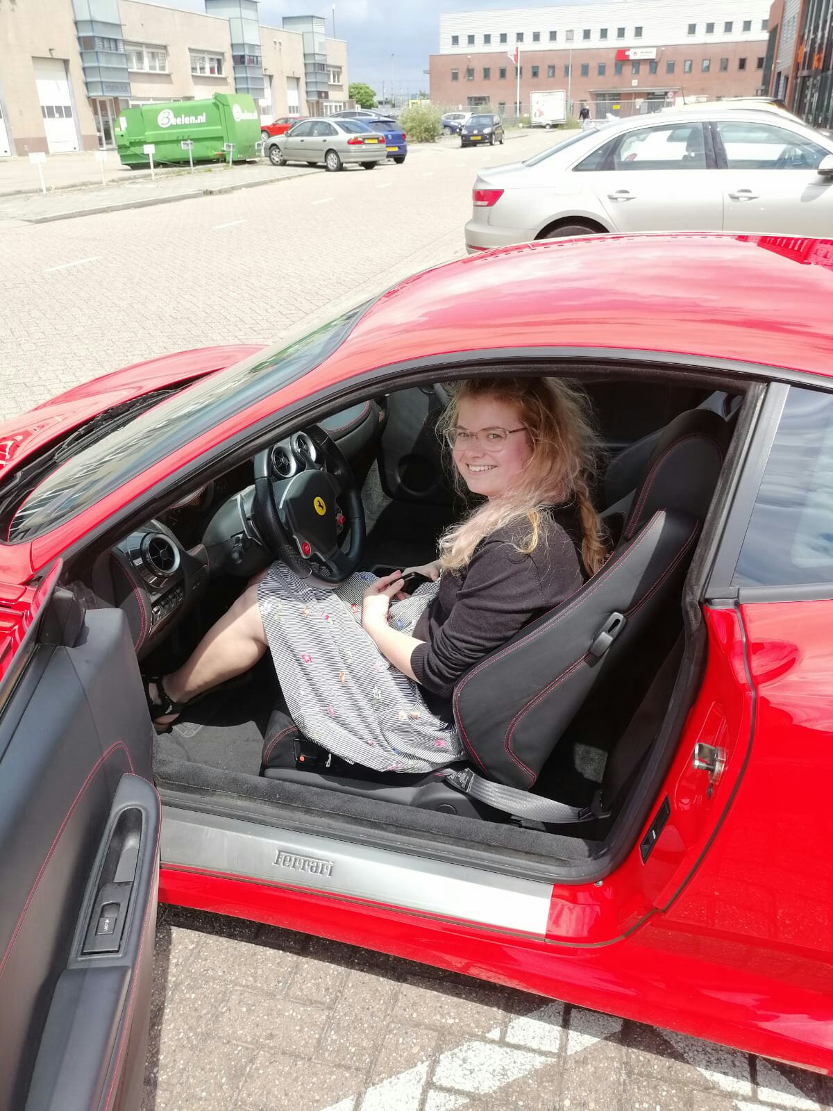 Zitten in Ferrari 