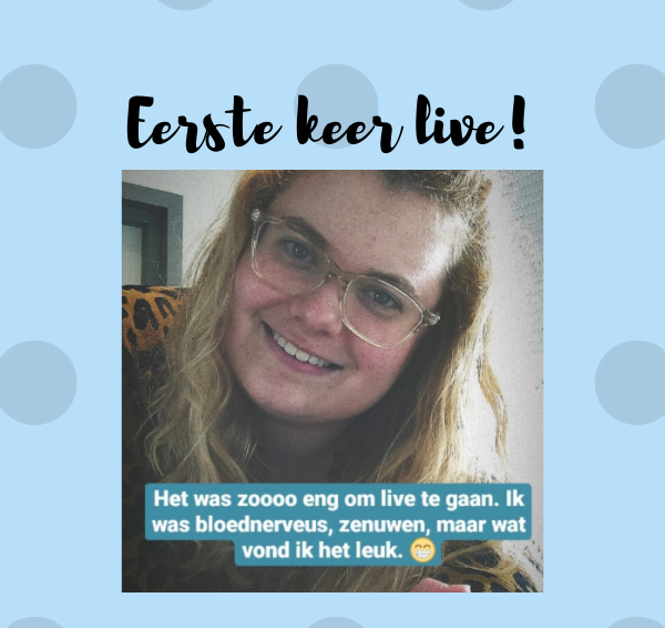 Mijn eerste live-opname!